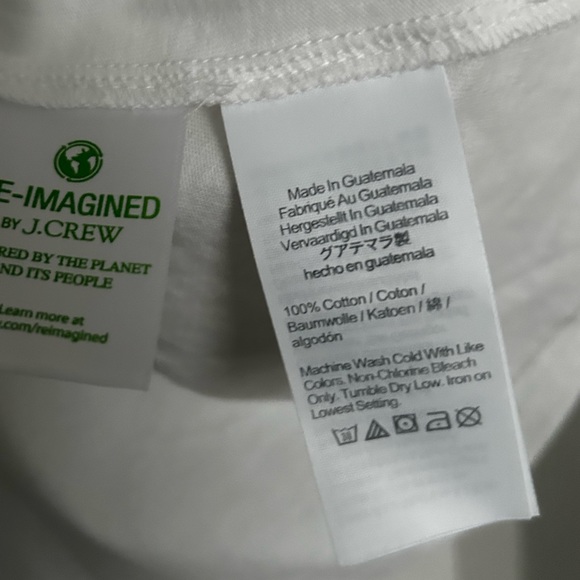 J Crew Women’s Broken-in jersey tiered mini dress White Size Small NWOT - Picture 5 of 7